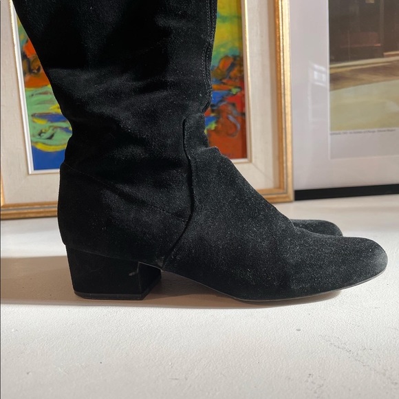 Aldo knee high suede boots size 9 black - Picture 4 of 6